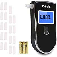 Drivaid Alcoholimetro Digital Homologado- Profesional Portátil de Alcohol con Pantalla LCD，Semi-Conductor de la…